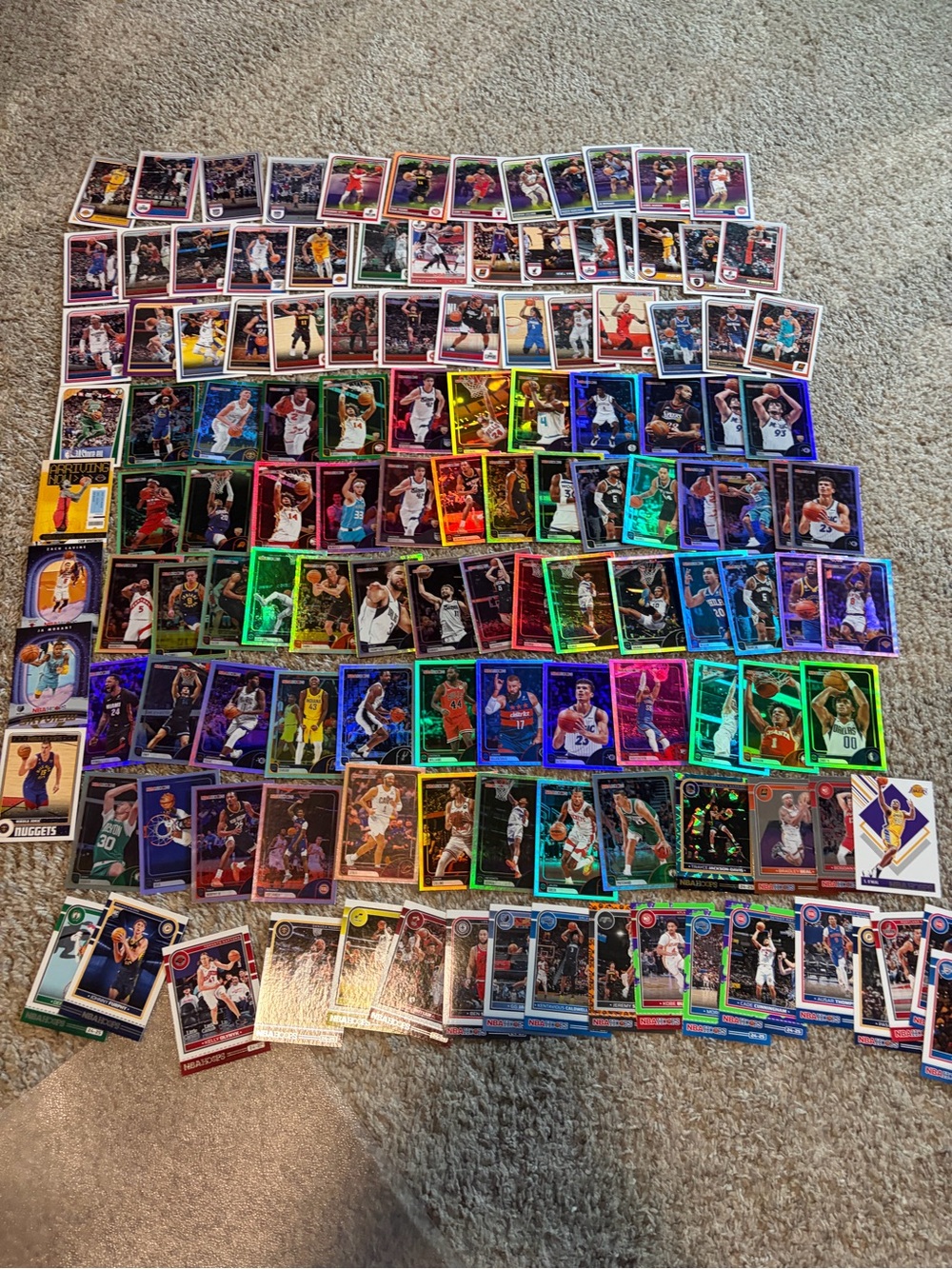 Lot of 128 - 2018-2026 Panini Hoops and Topps Hoops basketball cards